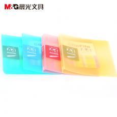 晨光文件夹 AWT90931办公文具PP材质防水文件夹 透明单强力夹